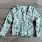 For Love & Lemons  green cardigan Photo 0