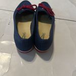 Grasshoppers Navy Blue & Red Patriotic Loafer Flat With Bow Flat Womens 6.5 USA Photo 2