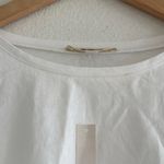 Madewell Puff Sleeve Drop Shoulder Knit Top in White, Size XXS Photo 5