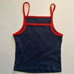 Zoe & Liv  women’s size large red white and blue USA tank top Photo 4