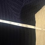 J.Crew XL Navy 100% Cotton Open Knit V-Neck Button Cardigan Sweater Photo 3