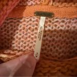 Free People  Candy Stripe Pink Orange Knit Long Sleeve Cowl Neck Tunic Sweater M‎ Photo 6