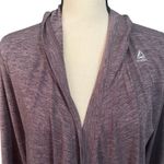 Reebok Women's Purple Waterfall Hooded Cardigan Sz M Athleisure Stretch Gym Photo 1