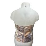 Pretty Little Thing Multicolor Satin Printed Sleeveless Bandeau Corset Crop Top 12 Photo 1