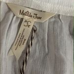 Matilda Jane | White & Pink Floral Embroidered Best-Dressed Square Neck Top Sz S. Photo 5