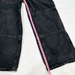 The Ragged Priest  RAGGED Black Skater Wide Leg Carpenter Jeans Pants Photo 4