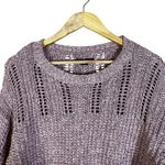 American Eagle  Outfitters Knit Sweater Open Weave Relaxed Fit Light Pink M Photo 1