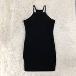 Free Press  Black Ribbed Bodycon Dress Medium Photo 1