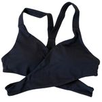 Halara  Low Support Crossover Hem Cut Out Racerback Yoga Pilates Sports Bra Blk S Photo 2