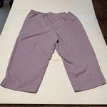 Alfred Dunner  Womens Size 18 Lilac Lavender Capri Pant Two Front Pockets Pull On Photo 6