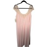 Vintage Lucie Ann Beverly Hills Pink Lace Trim Nightgown Long Sleep Dress Large Photo 15
