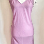 Vintage Y2K Maxi Slip Dress Sheer Lace Romantic Glam Fairycore Balletcore Medium Purple Photo 0