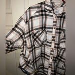 Urban Outfitters BDG Oversized Cropped Flannel Shirt Dolman Sleeves (Size M) Photo 3