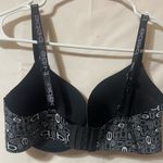 Bebe  Monochrome Logo Print Bra Photo 1