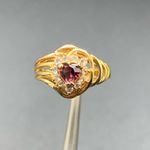 Gift For Mom Avon Gold Tone Brooch Pin And Ring Heart Shape “I Love You Mother” Photo 4