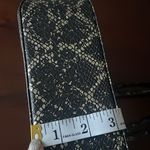 Anne Klein  shoulder bag black silver faux animal print purse size medium Photo 5