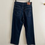 Levi's  Ribcage Straight Ankle Dark Wash Distressed Jeans Size 29 Photo 5