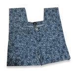 Rue 21 Jeans Womens 9 Floral Print Tapered Ankle Retro Boho Blue Stretch Denim Photo 6