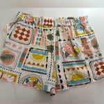 Midnight sky Tropical Mid-Waist Colorful Pattern Shorts Photo 1
