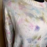 AQUA Bloomingdale's  Tie Dye Sweater Boho Size M Lightweight Vacation Sweater Photo 2