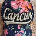 Robin Ruth  Navy Blue Quilted Floral Print Club Cancun Baseball Hat Photo 3
