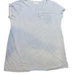 Karen Neuburger Women's 2X Blue Gingham Knit Short Sleeve Nightgown Sleep Shirt Size XXL Photo 0