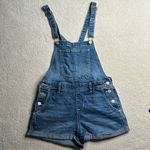 Old Navy : Blue Cuffed Overall Shorts Photo 2