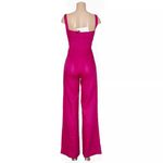 SALONI Rachel Linen Jumpsuit, Bright Berry, 2 (US) Pink Photo 8
