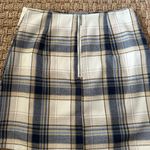 Blue Rain  By Francesca's Women's Mini Skirt Plaid Blue Tan Cream Multi small Photo 3