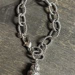 Brighton  NIGHT WATCH OWL SILVER CRYSTAL CHARM BRACELET Photo 0
