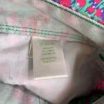 Lilly Pulitzer Worth Skinny Mini Jeans Green and Pink Floral Cotton Size 6 Photo 7