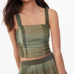 Aeropostale  Green Plaid Crop Tank Top Photo 0