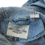 Ashley Vintage Charm Blue Full Zip Hooded Denim Jacket Women Size Small 14 Photo 2