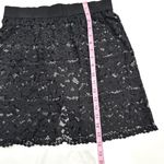 Victoria's Secret Victoria’s Secret Black Lace Sheer Mini Skirt Photo 5