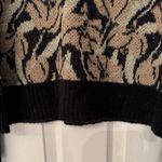 Joie  Flower Women’s Black & Tan Wool Crewneck Sweater Size Small Photo 8