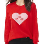 CeCe Valentine's day Be Mine Size Medium Sweater Photo 0