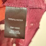 Torrid Top Womens 2X Abbey Chiffon Clip Floral Maroon Burgundy Burnout Sheer Photo 12