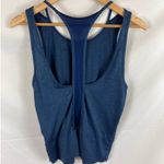 Nike  T-back studio training top blue size small Photo 1