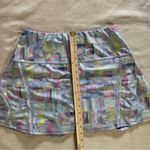 Lucky in Love Geometric Foil Print Athletic Skirt Sz M Tennis Golf Activewear Silver Size M Photo 7