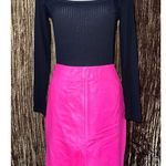 Loft Women’s Black Ribbed Longsleeve Top Flutter Shoulders MEDIUM Photo 0