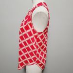 Stitch Fix 41 Hawthorn Shalley Pink Printed Split Neck Sleeveless Blouse Size XS Photo 4