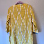 Soft Surroundings  Yellow Linen Sun Dress Womens S Beachy Casual Short 3/4 Sleeve Photo 7