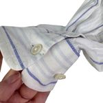 Wilfred Free Aritzia Linen Blend Relaxed Striped Button-down Shirt Small S Photo 10