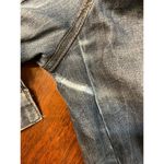 Ann Taylor Loft  Women's Small Distressed Blue Denim Jean Jacket Cotton Blend Photo 7