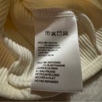 Urban Outfitters  Cream Ribbed Sleeveless Racerback Tank Top, Tie Waist, Medium Photo 3