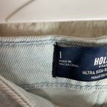 Hollister Blue Jean Shorts with Color-Block Design Photo 3