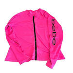 Bebe  Women's Pink Long Sleeve Full Zip Top Size L Photo 4