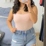 Amazon Striped Pink & White Tank Top Photo 0