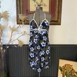 Y2K Sister Clothing Floral Hawaiian Halter Mini Dress 100% Cotton Photo 2