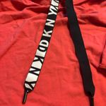 DKNY  Women's coral pink short sleeve hoodie sweatshirt sz small Photo 2